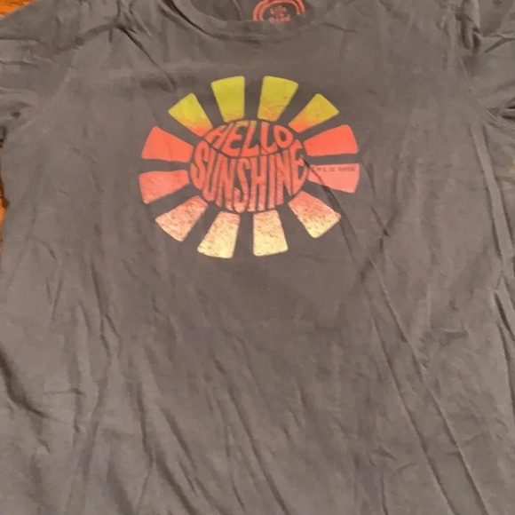 Life Is Good Hello Sunshine Distressed Tee Shirt - Picture 3 of 7